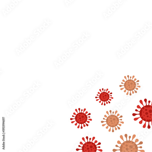 Bacteria Border Illustration