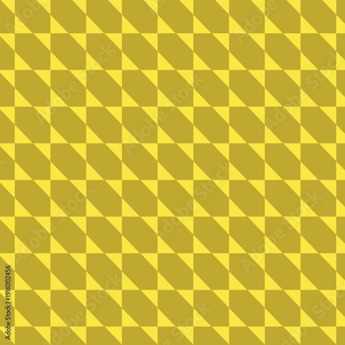 Seamless vector pattern with alternating mustard yellow and olive green diagonal squares, creating a subtle checkerboard texture for backgrounds and branding.