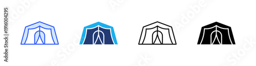 Refugee Multiple Style Icon Set Vector 