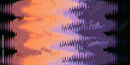 Abstract colorful pattern with shades of orange purple and pink hues