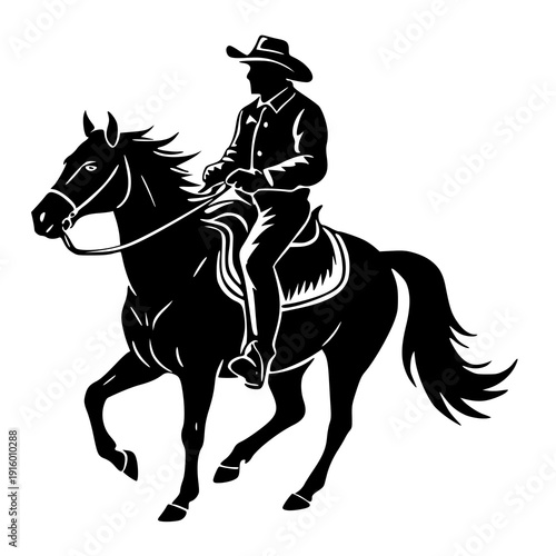 horse rider silhouette , vector illustration of a horse rider , silhouette of a horse rider 