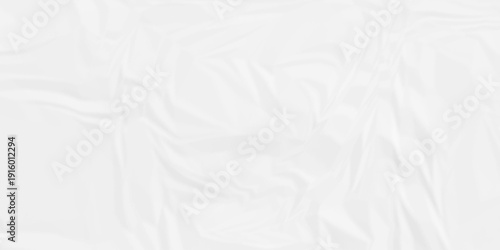 White paper wrinkled texture for background space. Rough white paper. Paper texture, recycled creased paper background.
