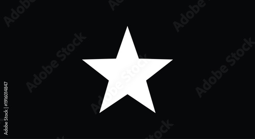 A simple, stark silhouette of a single star against a deep black background.  Focus on the shape and texture of the star