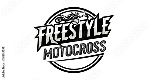 Freestyle Motocross Logo Design Element.