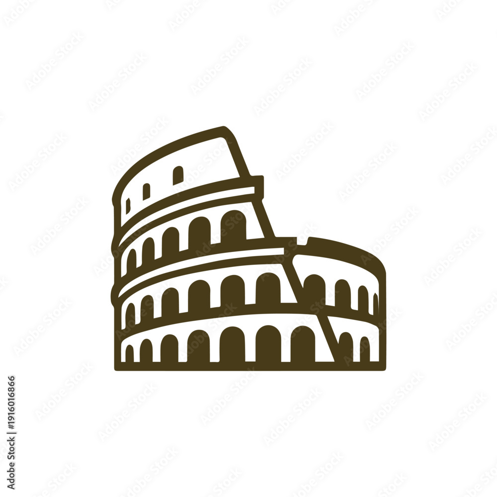 Naklejka premium Colosseum Logo.