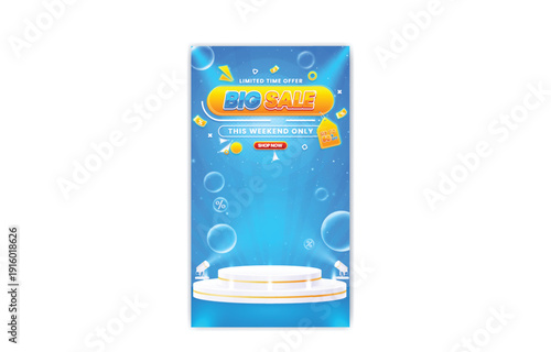 A promotional poster advertising a limited time sale on an air purifier