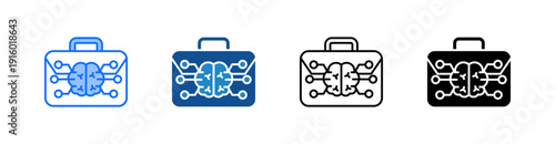 Business Intelligence Multiple Style Icon Set 