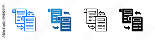 Exchange Multiple Style Icon Set 
