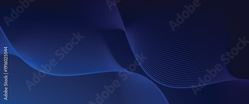Premium background design with diagonal dark blue line pattern. abstract dark blue background. wavy lines background. eps 10