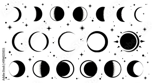 Phases of the Moon - A Celestial Cycle.