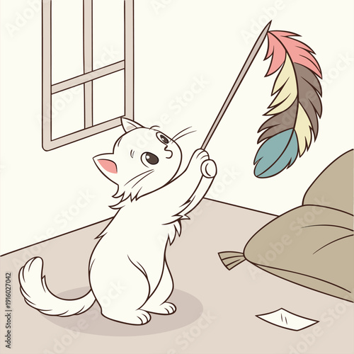 coloring book with cat