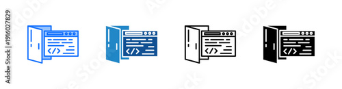Backend Multiple Style Icon Set 
