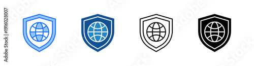 Security Multiple Style Icon Set 