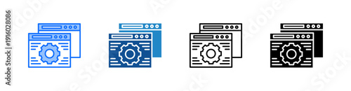 Feature Multiple Style Icon Set 