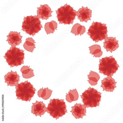 母の日のための 透け感カーネーションシリーズ｜カーネーションのリース
Carnation for Mother’s Day Series | Carnation Wreath