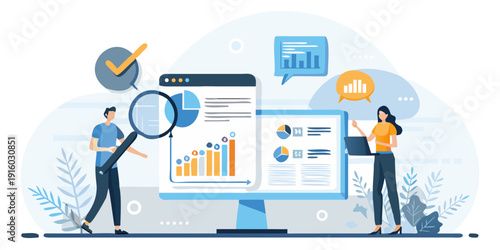 Data analysis and reporting with charts graphs and collaborative teamwork