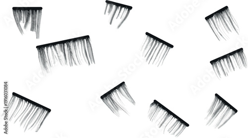 A set of stripes with smeared or blurred ribbed edges.