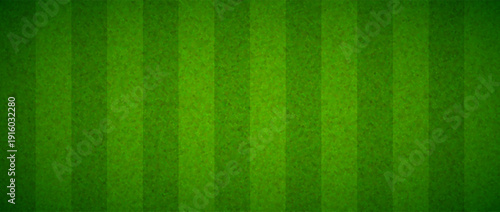 Green grass field concept background. Abstract striped turf effect texture. Artificial sport field surface for football, baseball, soccer game. Golf lawn imitation ground design wallpaper. Vector