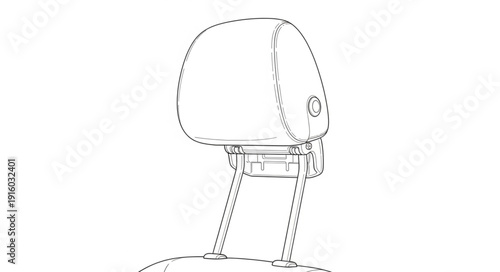 Hair Dryer Handheld Device Illustration.