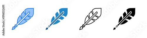 Write Multiple Style Icon Set 