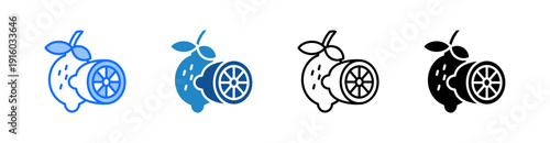 Lemon Multiple Style Icon Set 
