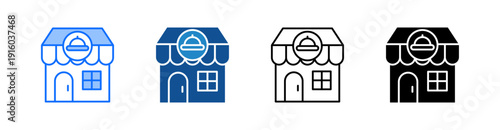 Restaurant Multiple Style Icon Set 