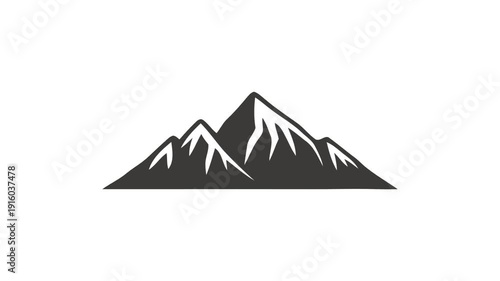 Animation flowing depicts a rugged mountain range