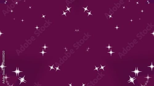 Wallpaper Mural Purple Background with White Sparkling Stars. Torontodigital.ca