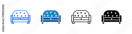 Sofa Multiple Style Icon Set 