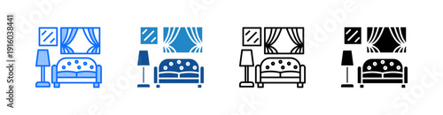 Sitting Room Multiple Style Icon Set 