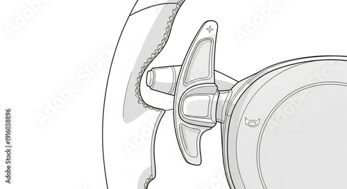 Human Ear Anatomy Illustration Detail.