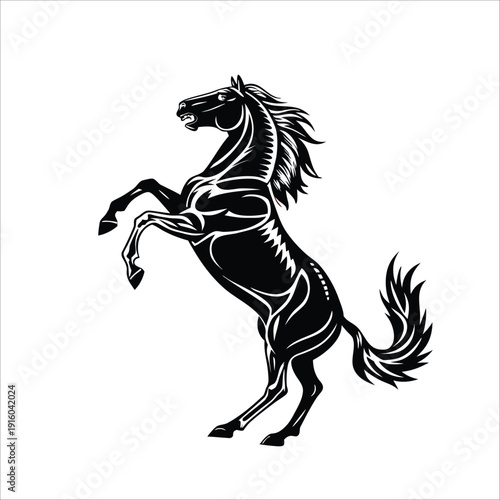 Wallpaper Mural Cute Black and White Horse Illustration Coloring Book Torontodigital.ca