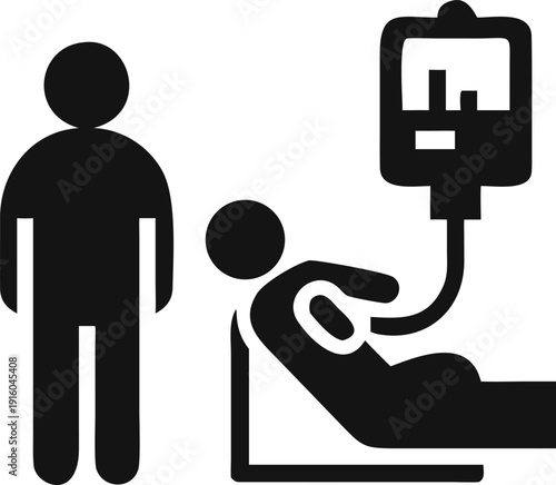 Essential medical patient care featuring intravenous fluid therapy administered by a dedicated healthcare provider