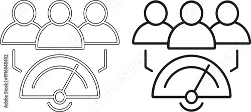 Team Performance and Productivity Management Dashboard Vector Icon