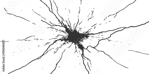 A black ink splash and grunge paint splatter design featuring a dirty liquid texture with artful drips and brush spray elements for a graffiti silhouette pattern