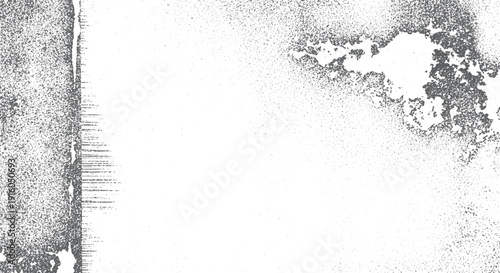 Grungy textured overlay with distressed grain and dust.