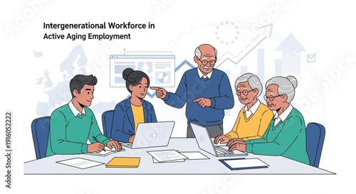 European Gender-Based Pension Disparity and Aging Society Economic Impact Concept