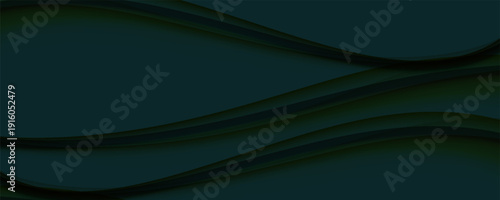 green abstract background design with elegant golden elements vector illustration