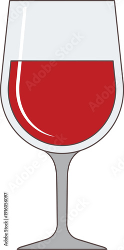 A glass of red wine with a white background Keywords: red wine, wine glass, beverage, drink, alcohol, liquid, refreshment, celebration, party