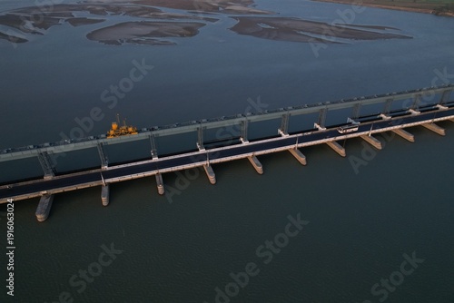 Koshi Barrage, India- Nepal Border, Bihar