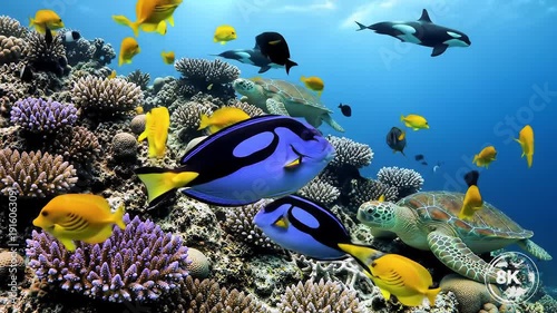 Vibrant Coral Reef Marine Life Scene 27.
