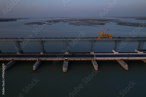 Koshi Barrage, India- Nepal Border, Bihar