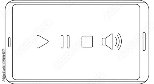 Smartphone screen with media playback controls.