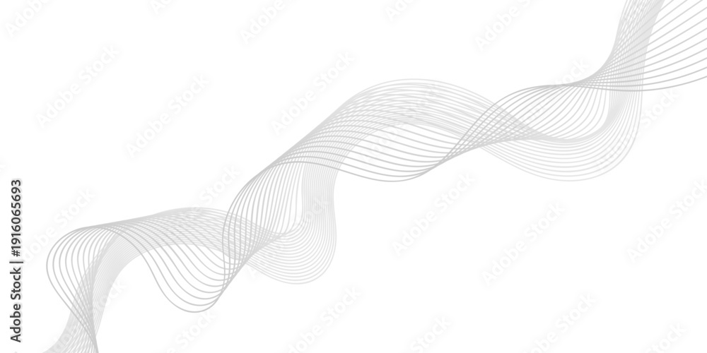 Fototapeta premium Abstract vector illustration of a white background featuring blue wavy lines and flowing curves in a digital motion design for a modern business wallpaper