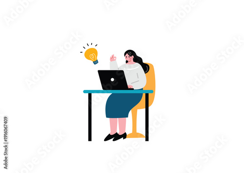 パソコンで仕事をする女性