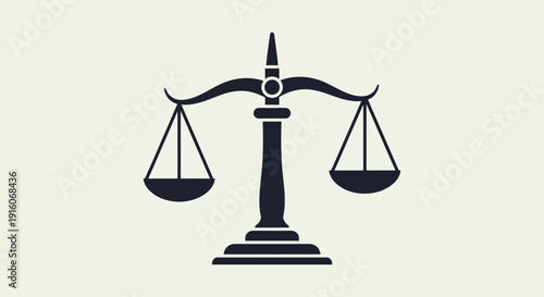 Justice Scales Icon – Law Legal Balance Court Symbol Illustration