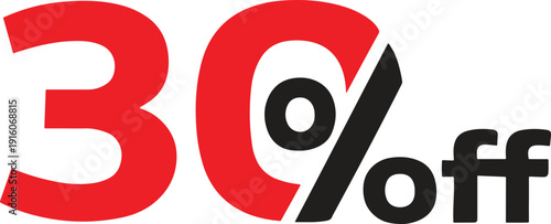 Sale Discount 30 Percent Promotion Offer
