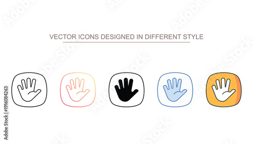 Hand Tool vector design in modern and trendy style icon