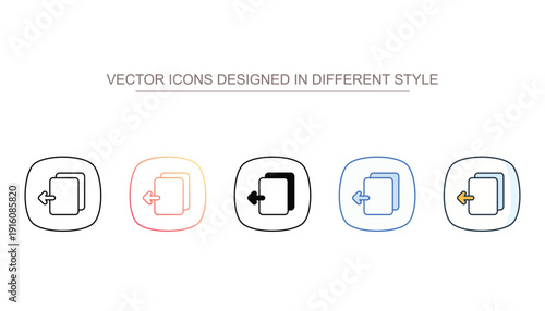 Export Tool vector design in modern and trendy style icon