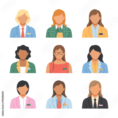 A diverse group of professional women in various business attire